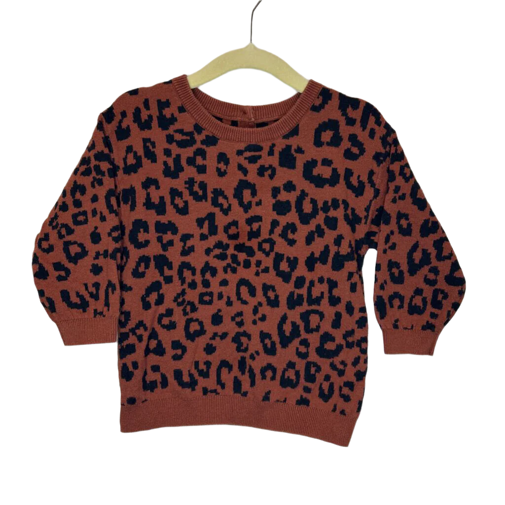 LS Sweater Shirt / Leapard Print