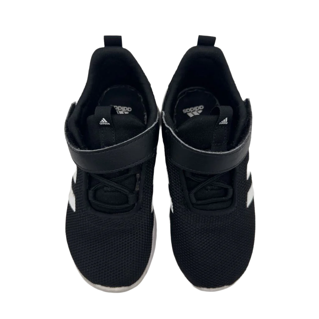 Velcro Tennis Shoes / White Stripes