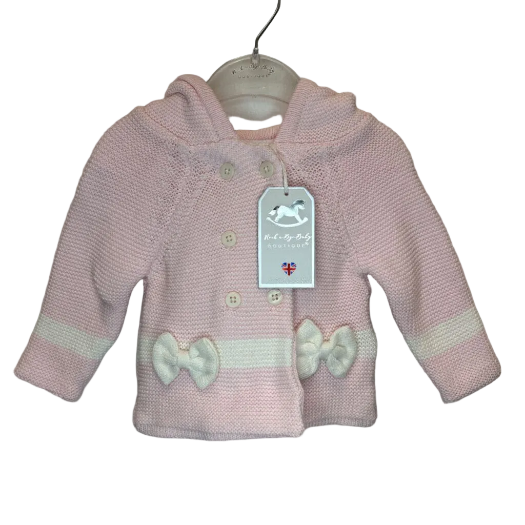 LS Hooded Cardigan / Bows