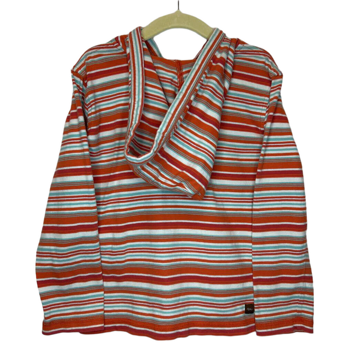 LS Striped Hooded Shirt