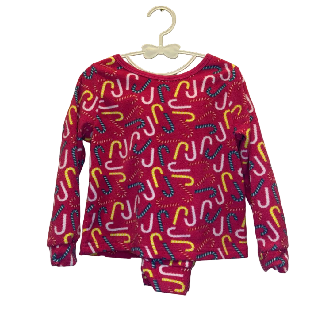 LS Fleece Pajamas / Candy Canes
