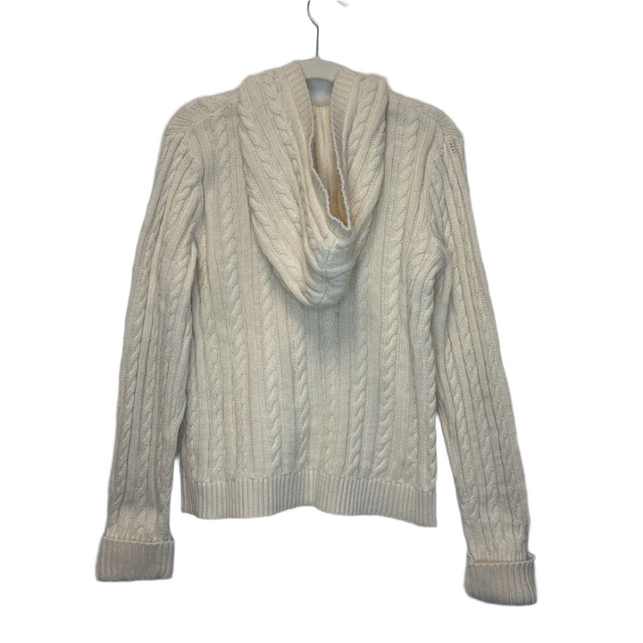 Hooded Zip Up Cardigan Sweater