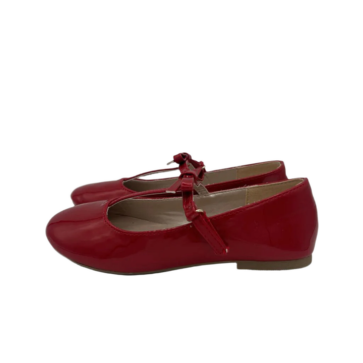 Velcro Patent Leather Flat Shoes