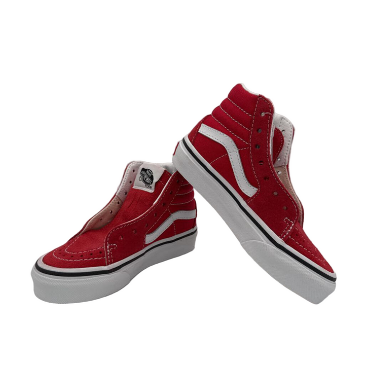 Lace Up High Top Shoes / White Stripe