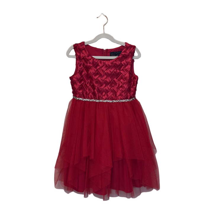 Sleeveless Tulle/Satin Party Dress