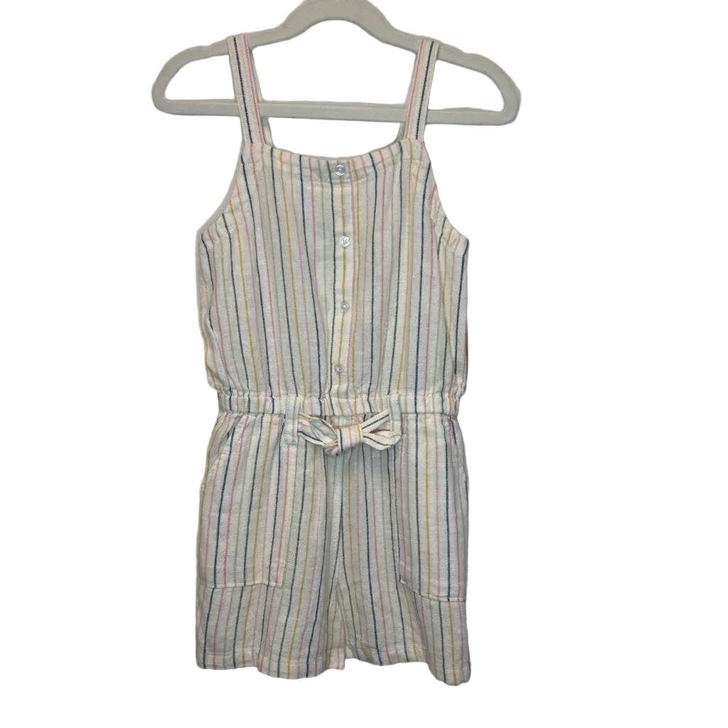 Spaghetti Strap Striped Romper