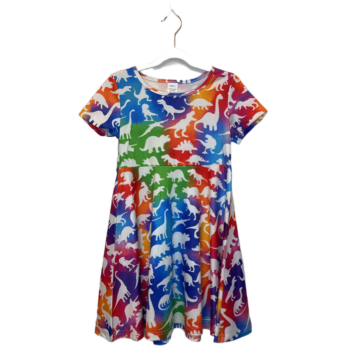 Short Sleeve Dress/Dinosaur