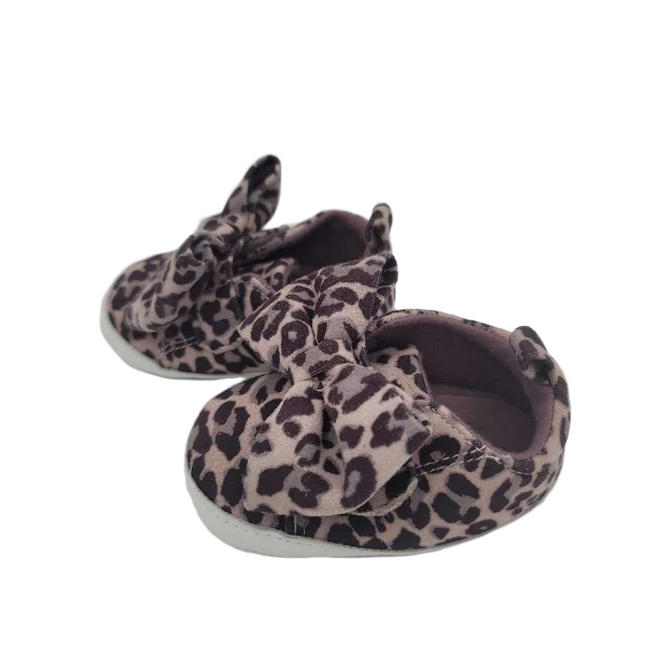 Velcro Soft Sole Shoes / Leopard Print