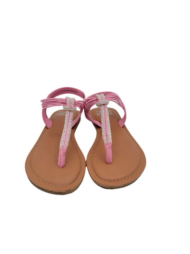 Rhinestone Sandals/Elastic Slip-On