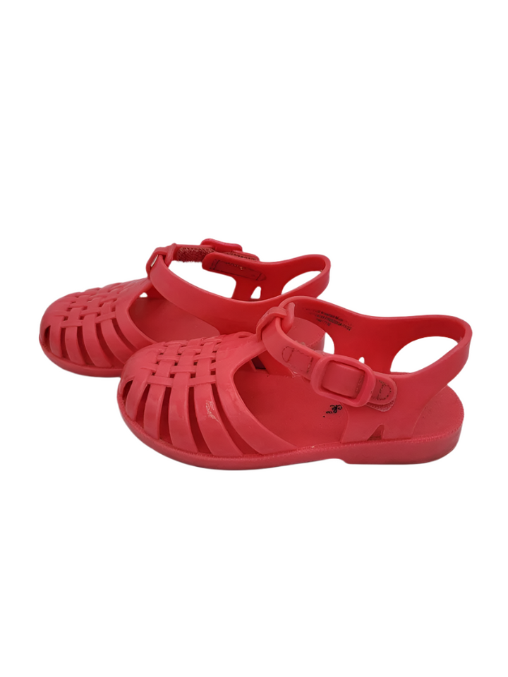 Velcro Closed Toed Sandals/Pink