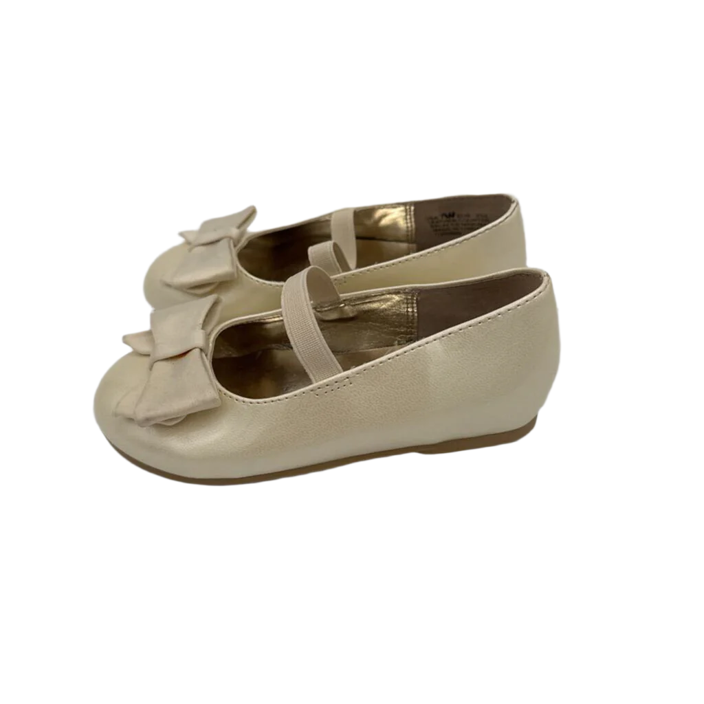 Slip on Shoes/Metallic Bow