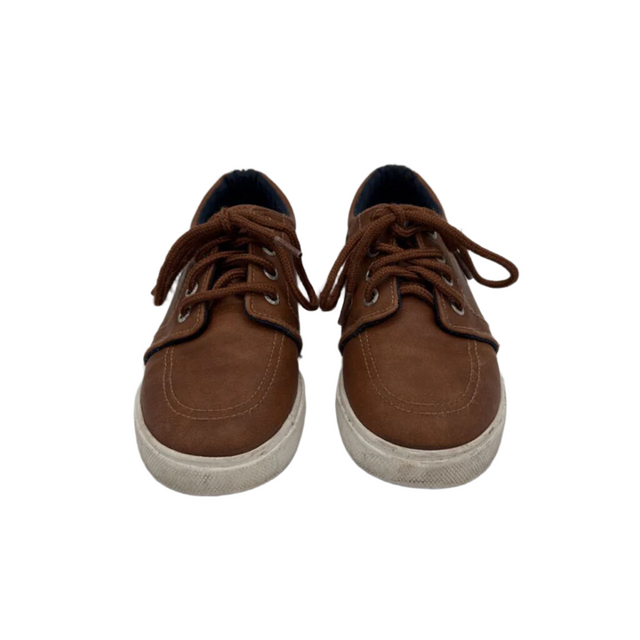 Lace Up Faux Leather Shoes