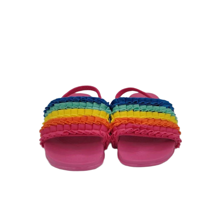 Elastic Back Slip On Sandals / Rainbow