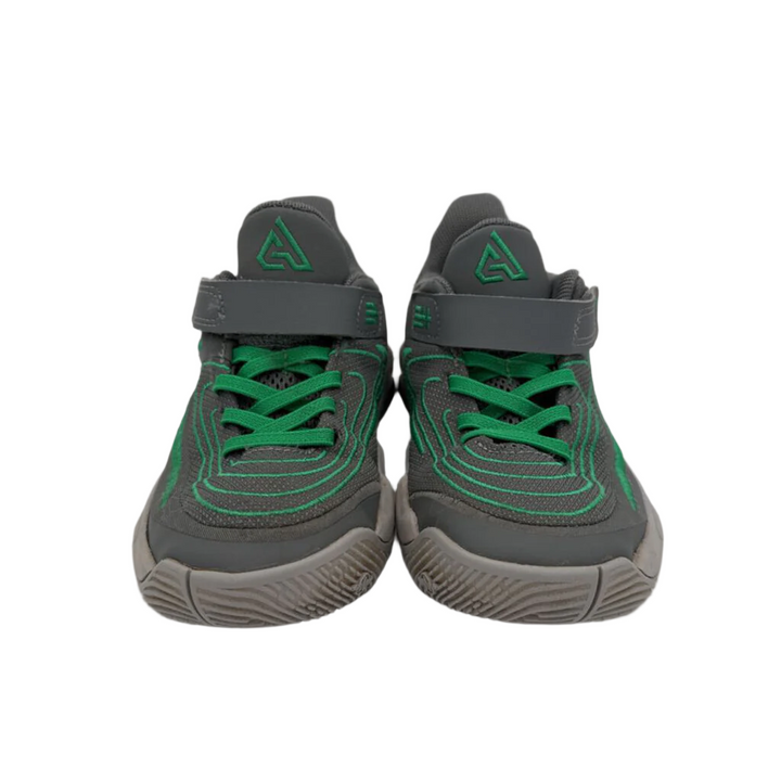 Velcro Tennis Shoes / Green Swoosh