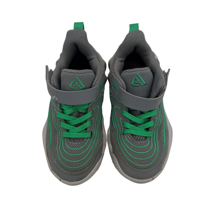 Velcro Tennis Shoes / Green Swoosh