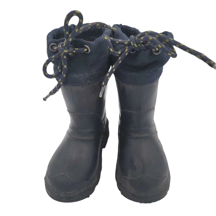 Rainboots + Drawstring Top
