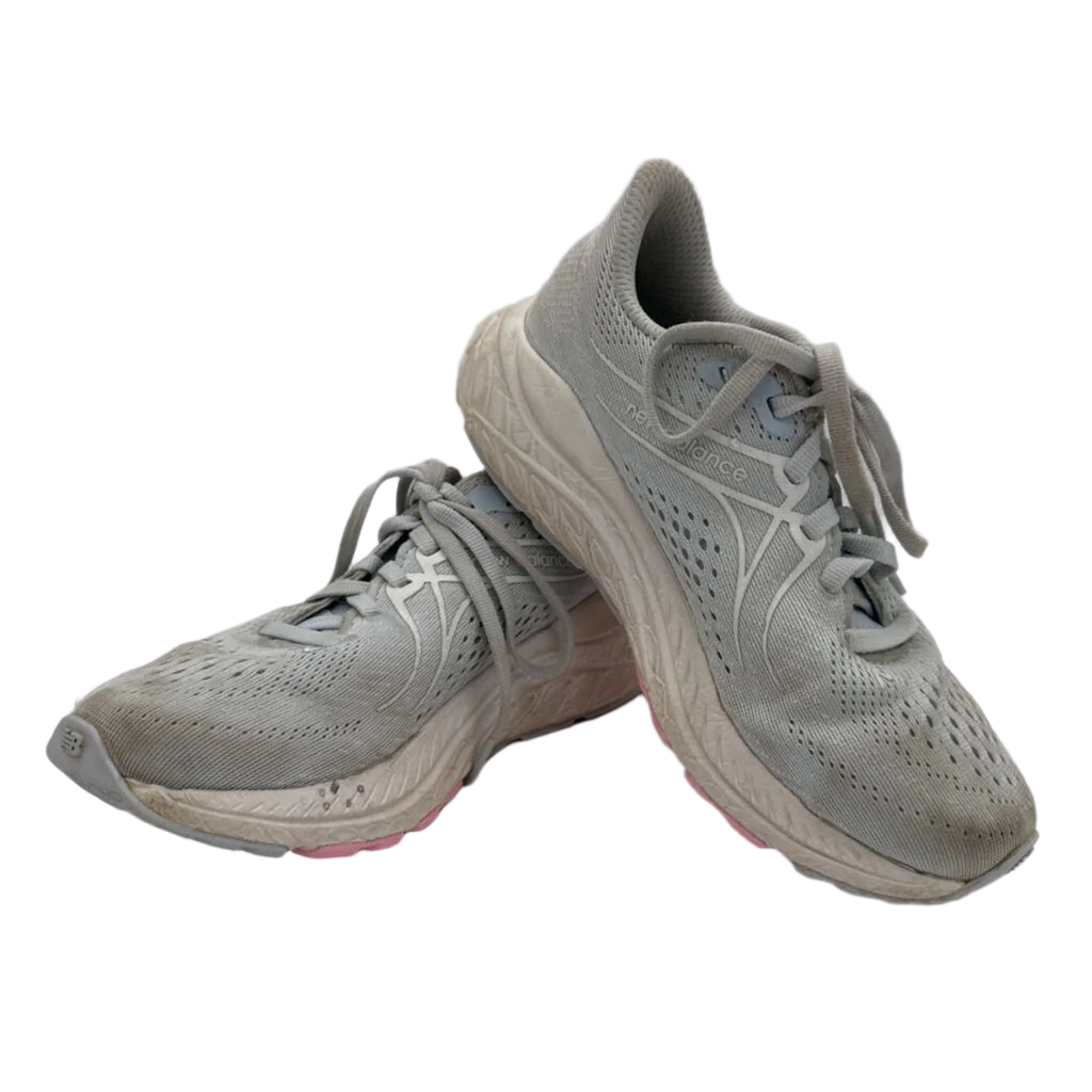 Lace Up Sneakers / Pink Stripe