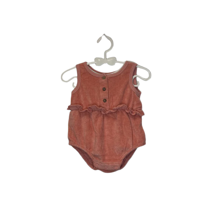 Sleeveless Terry Cloth Romper
