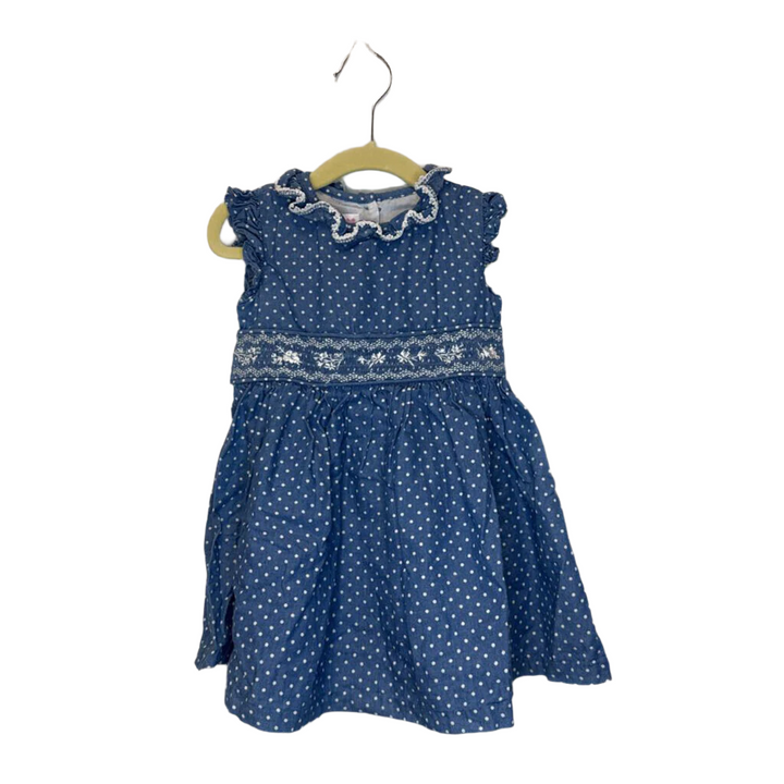 Ruffle Sleeve Dress / Dots