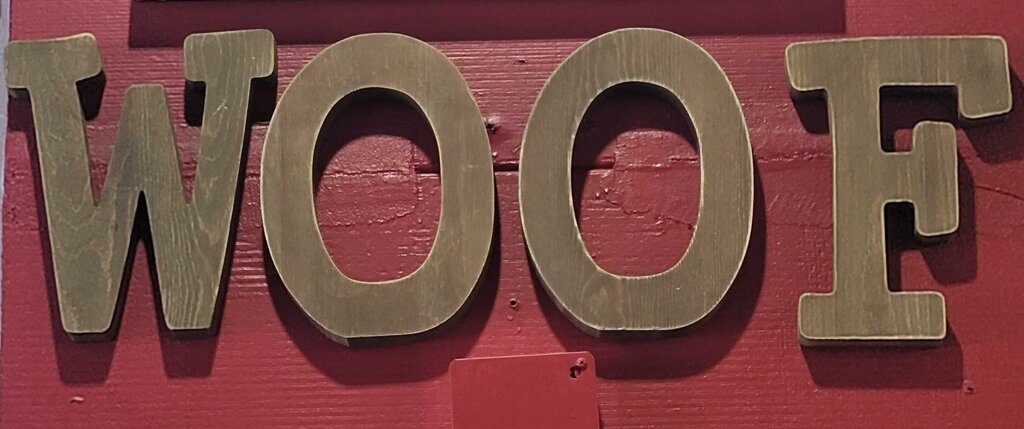 WOOF Hanging Letters/4 Letters
