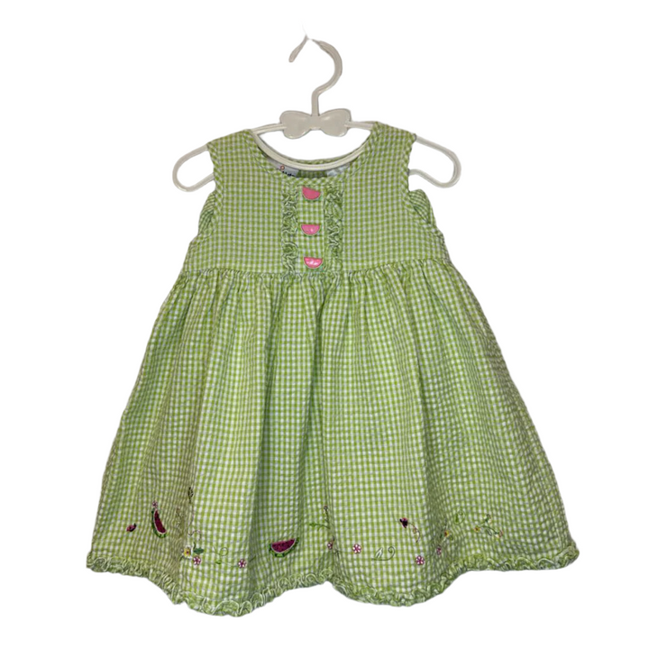 Tank Dress/Shorts/Green Plaid