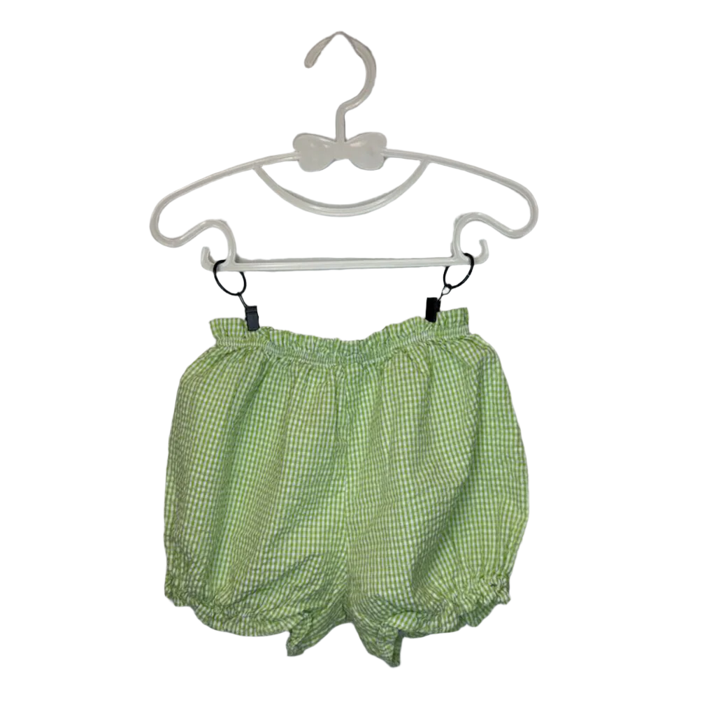 Tank Dress/Shorts/Green Plaid
