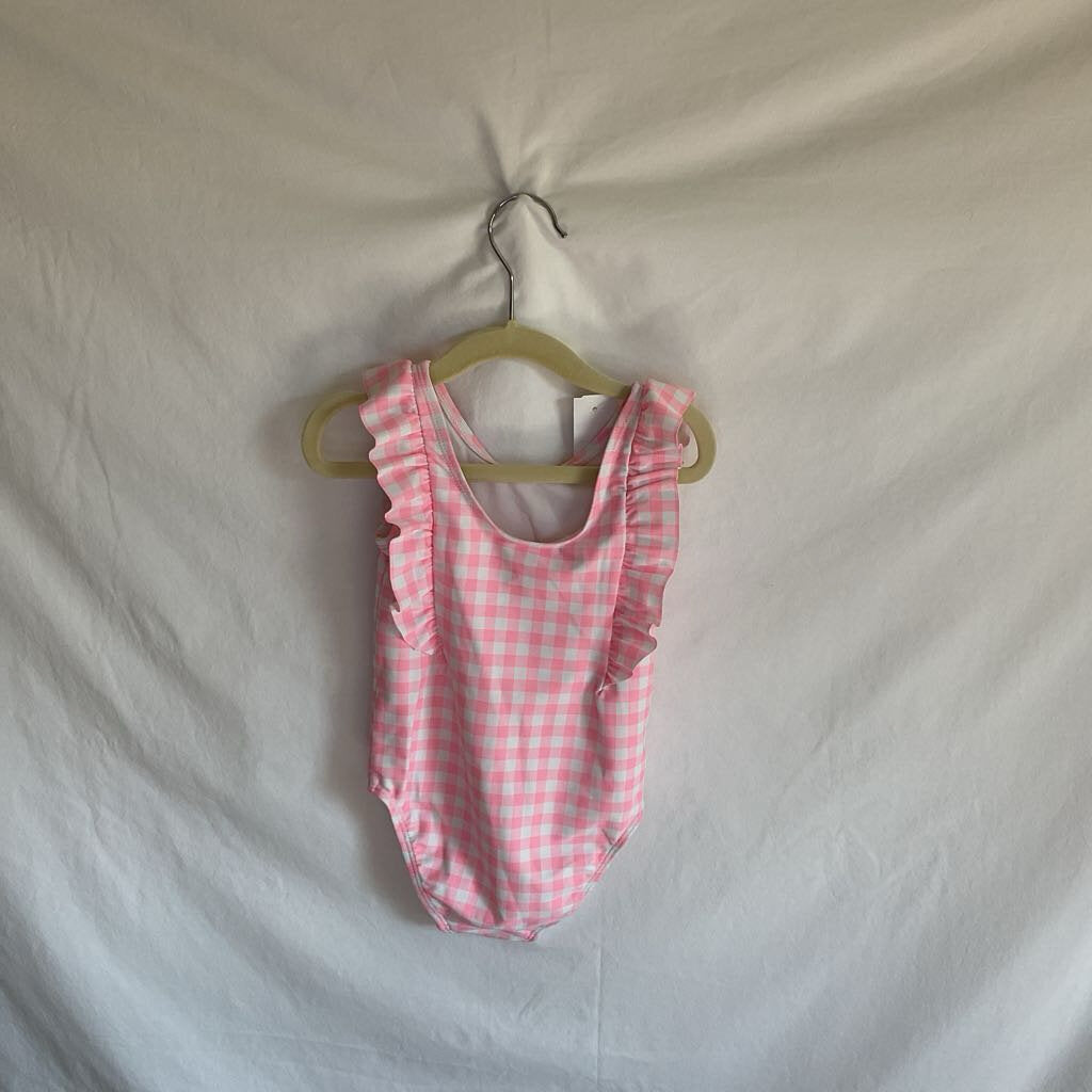 One Piece Checkered Bathing Suit