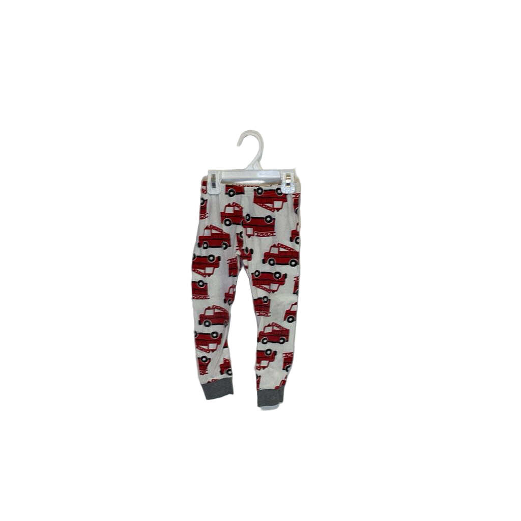 LS Pajama Set / 2 pants + Firetrucks