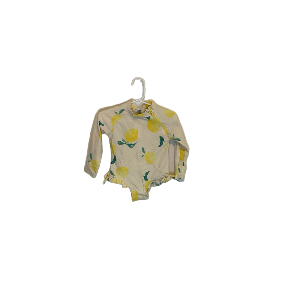 LS One Pc Bathing Suit / Lemons