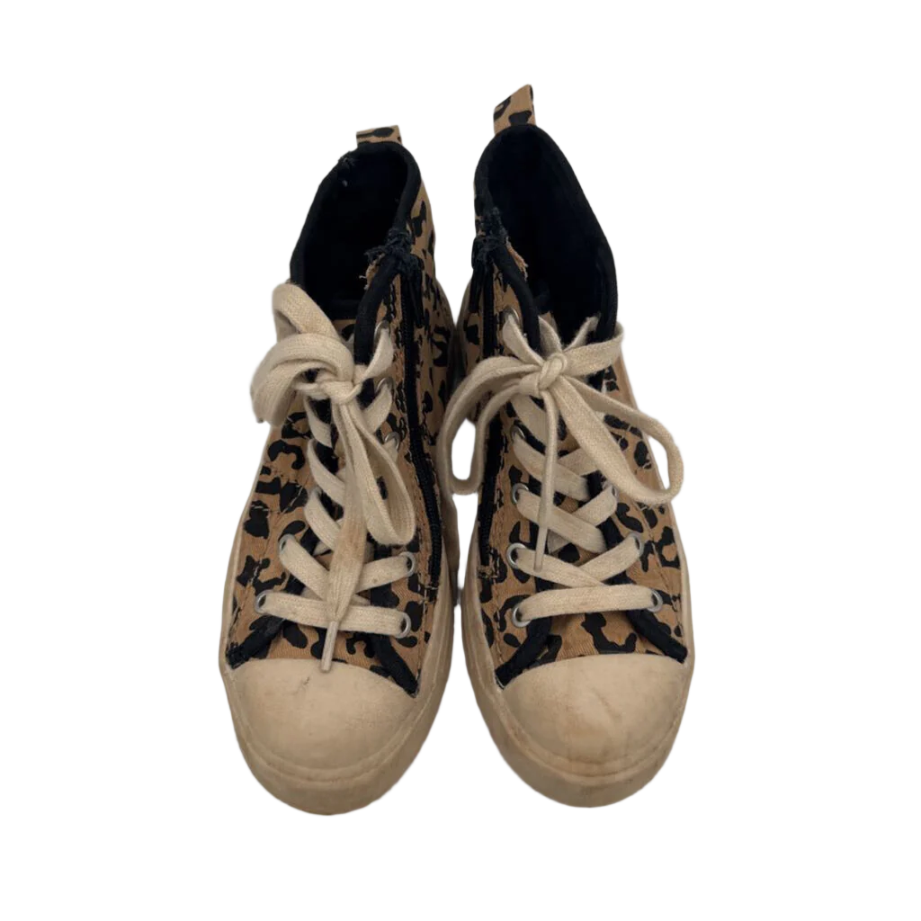 Zip Up + Zip Leopard Print Sneakers