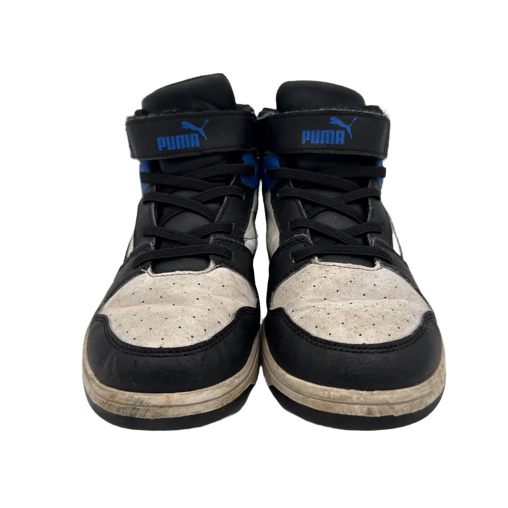 Velcro High Top Sneakers / Stripes