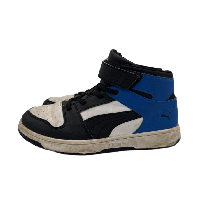 Velcro High Top Sneakers / Stripes