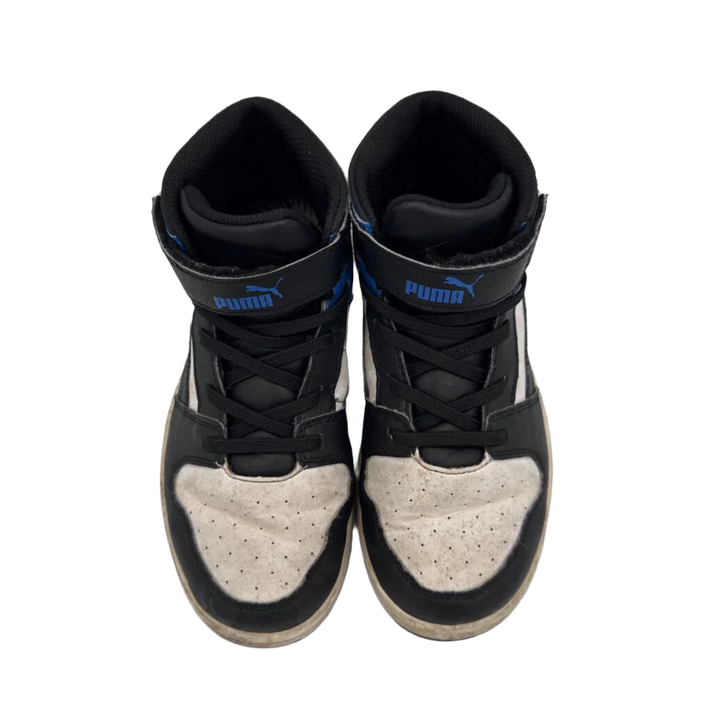 Velcro High Top Sneakers / Stripes