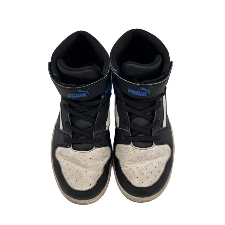Velcro High Top Sneakers / Stripes