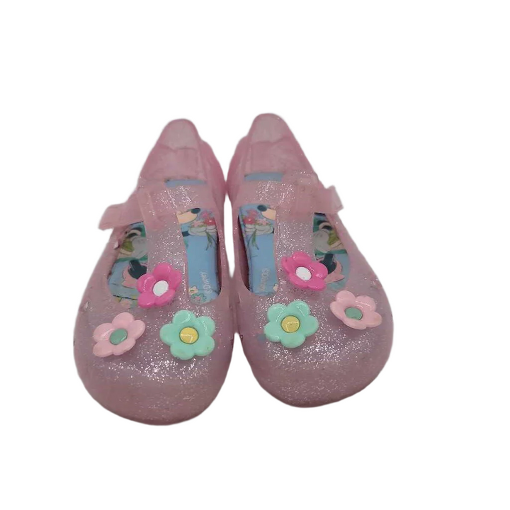 Velcro Jelly Shoes / Minnie Mouse + Flowers