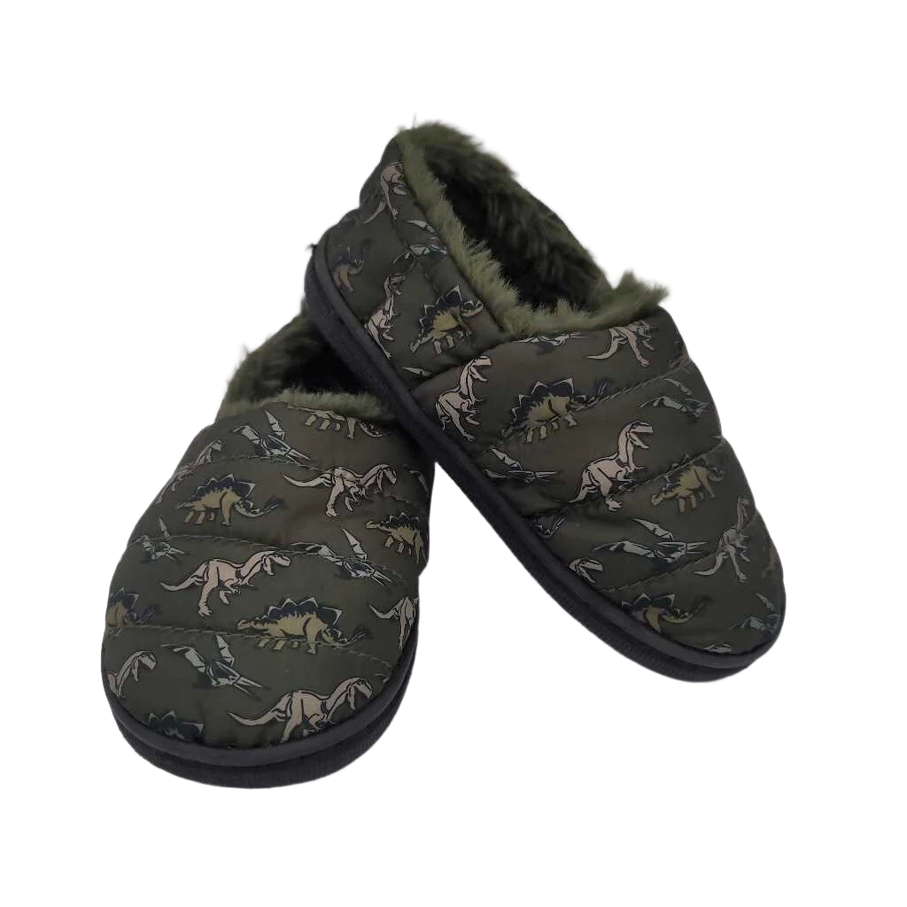 Faux Fur Lined House Shoes / Dinosaurs