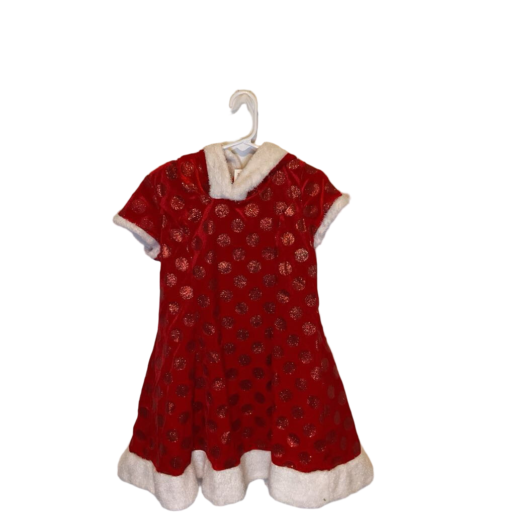 SS Hooded Minnie Mouse Dress / Velvet