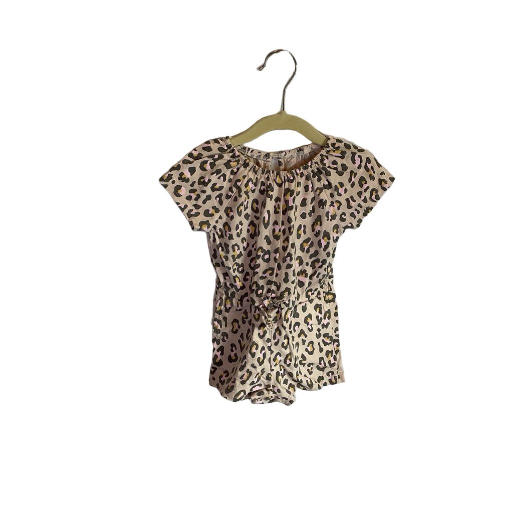 SS Leopard Print Romper