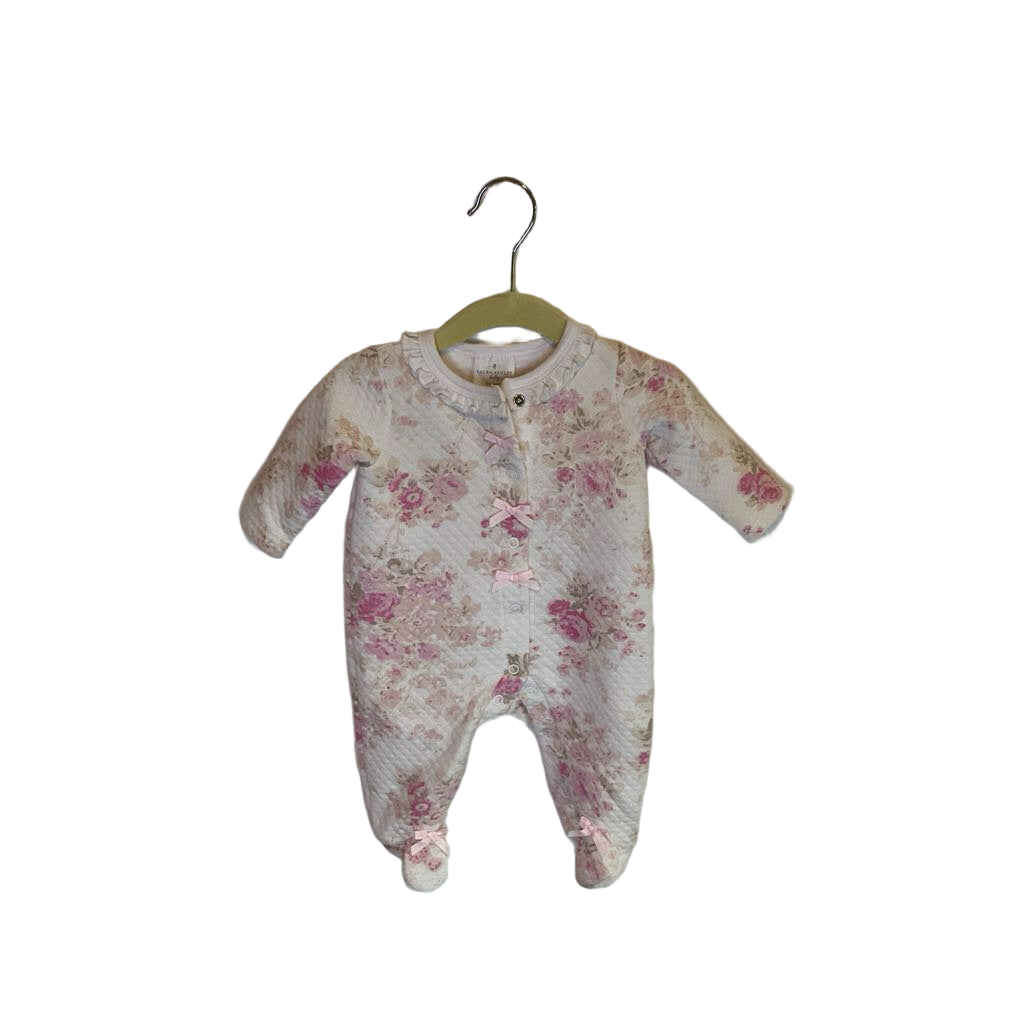 LS Quilted Footed Onesie