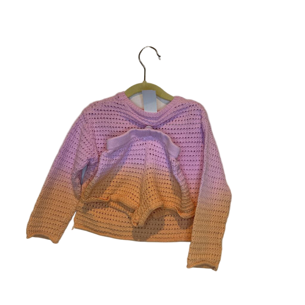 LS Crochet Top + Shorts Sets