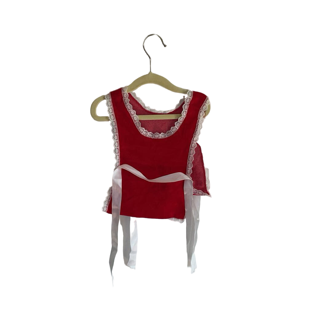 Velvet Tie Waist Apron
