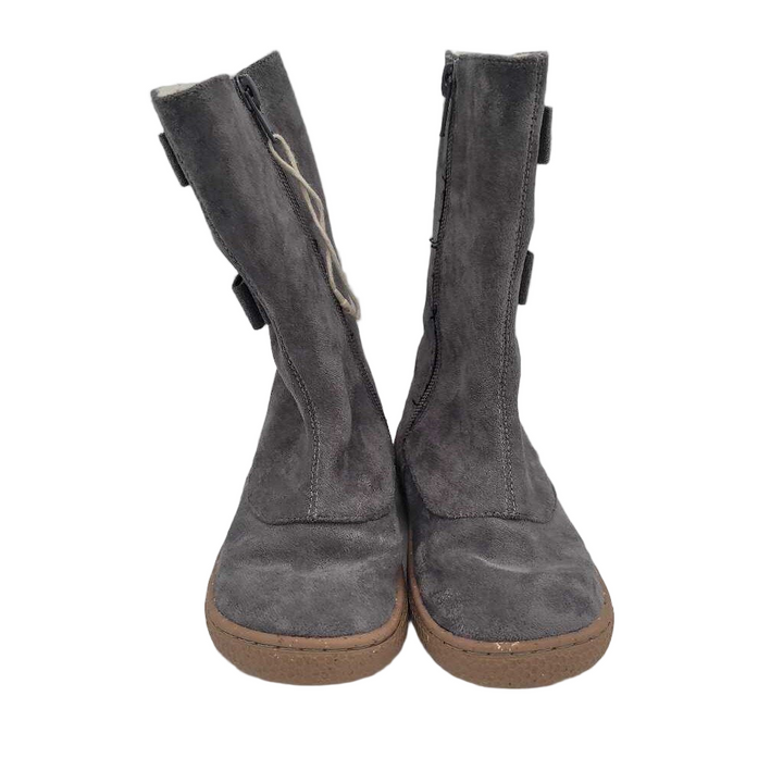 Zip Up Tall Boots/Suede + Bows
