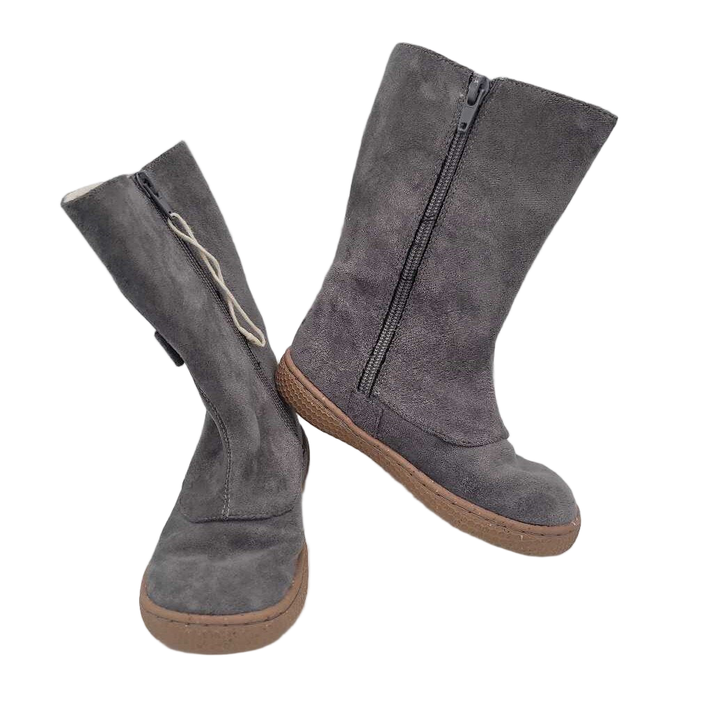 Zip Up Tall Boots/Suede + Bows