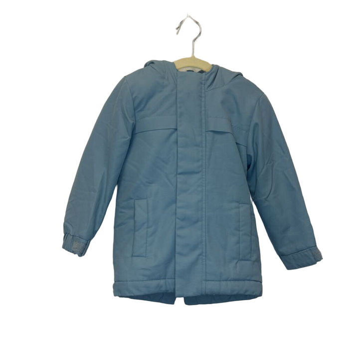 Zip Up Hooded Fur Lined Coat