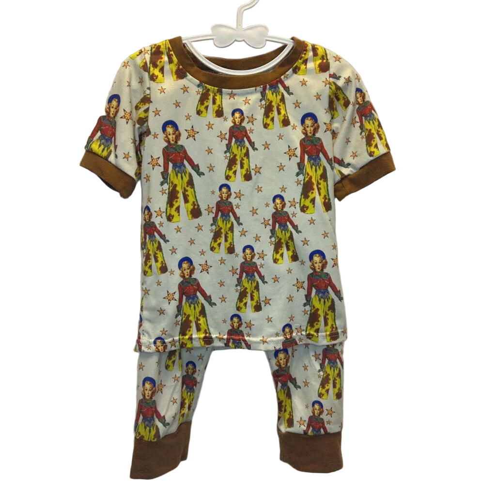 SS Shirt Pajama Set / Cowgirls