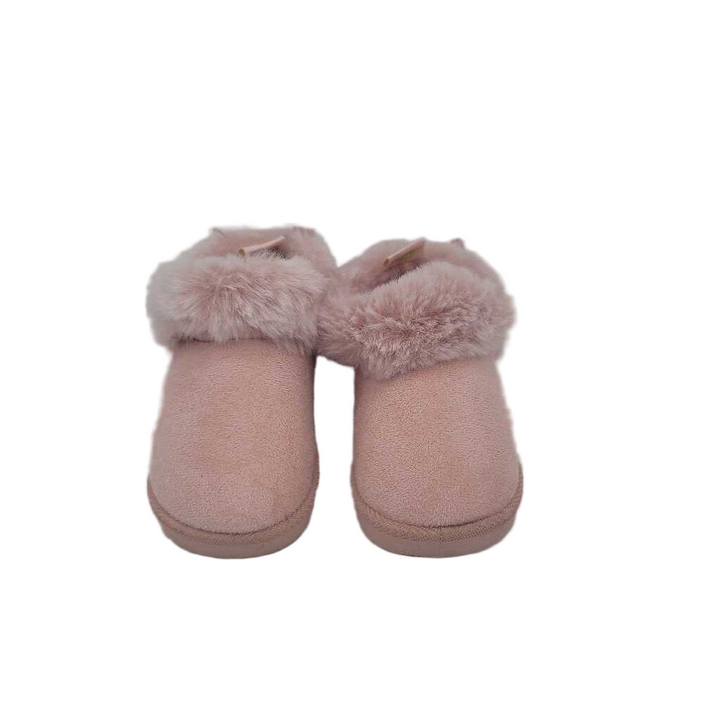 Slip on Suede Boots/Fur Ankle