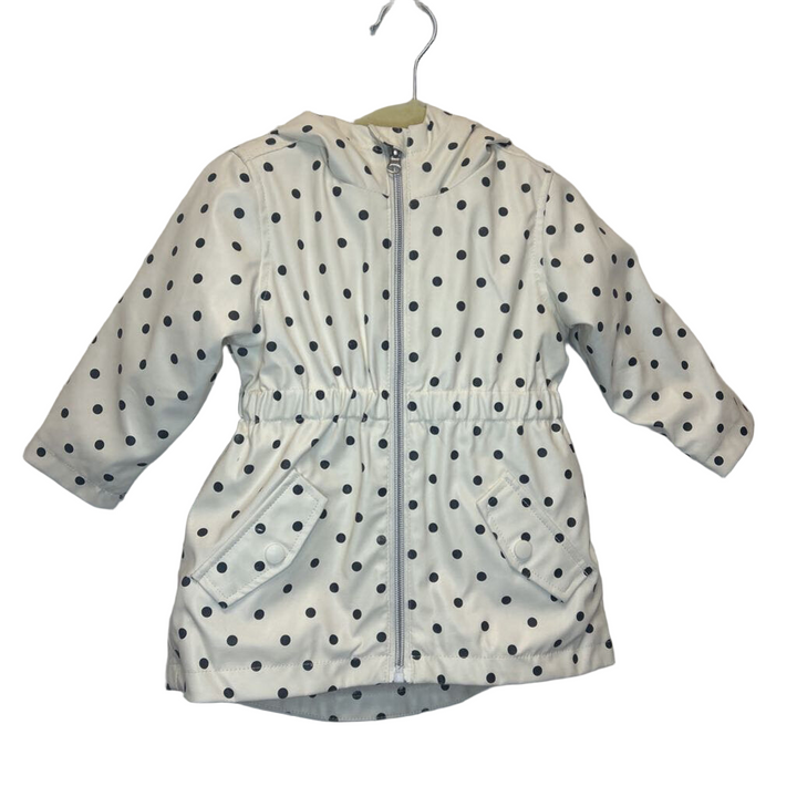 LS Hooded Fleece Lined Windbreaker/Polk-A-Dot