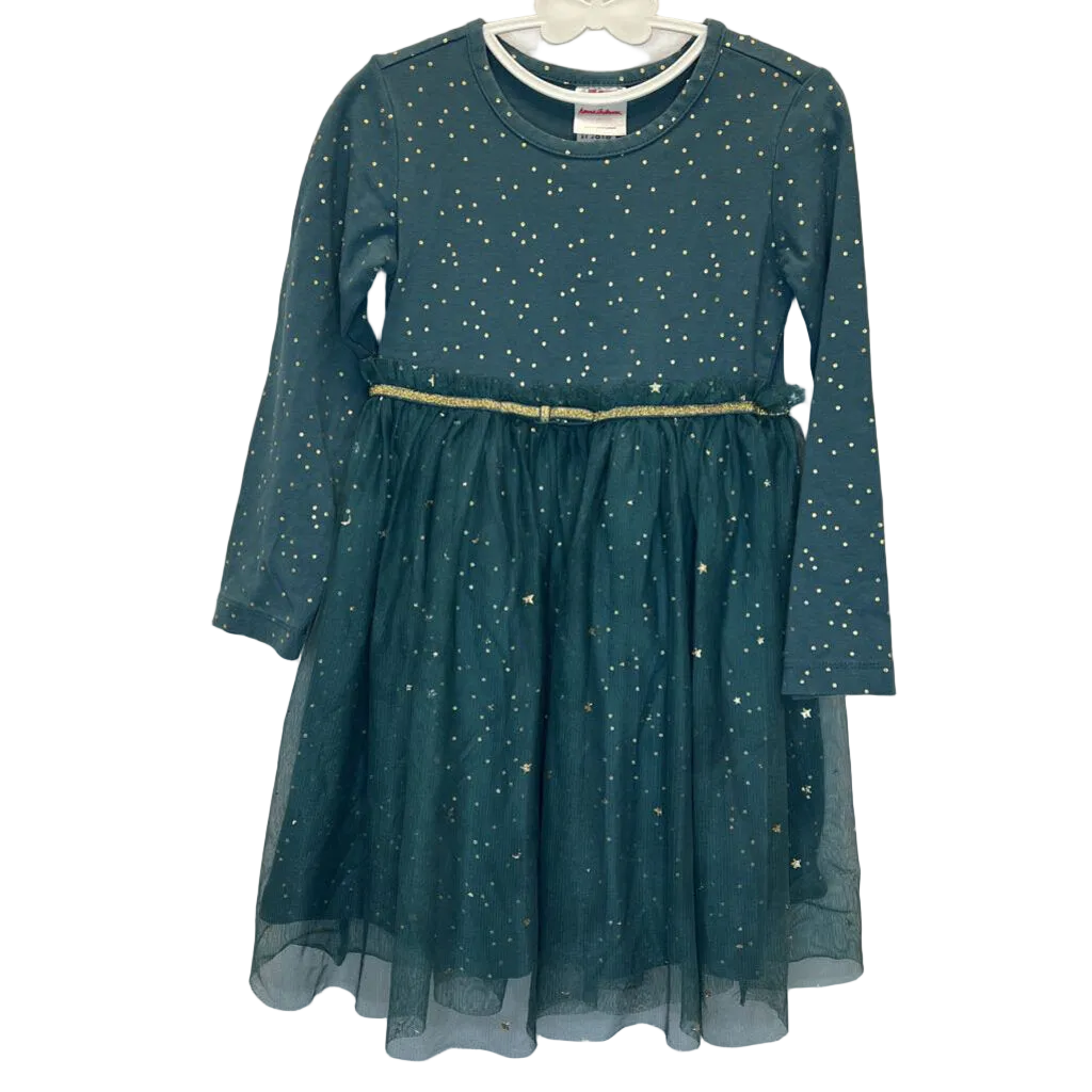 LS Empire Waist Tulle Skirt Dress / Gold