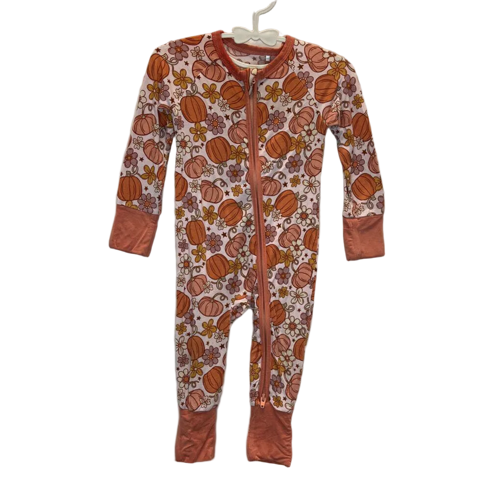 LS Footless Onesie / Pumpkins