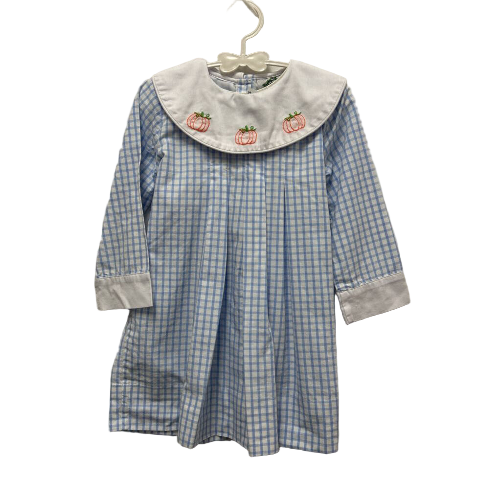 LS Smocked Dress / Pumpkins